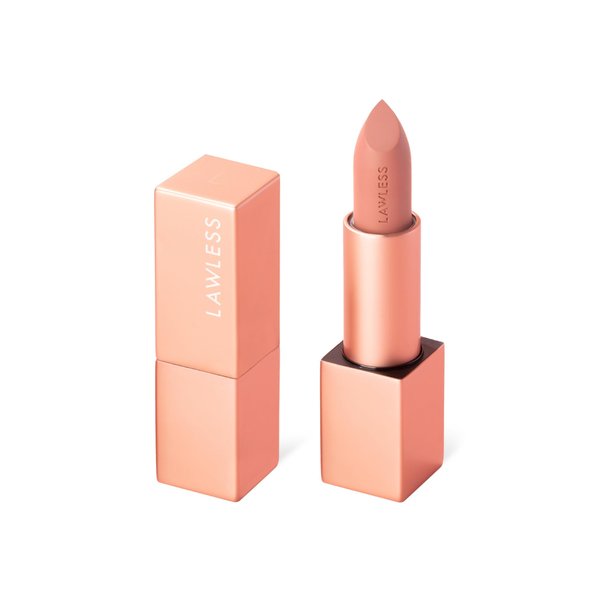 Lawless Forget the Filler Lip-Plumping Line-Smoothing Satin Cream Lipstick, Wedding Day, Pink, 0.1 Ounce