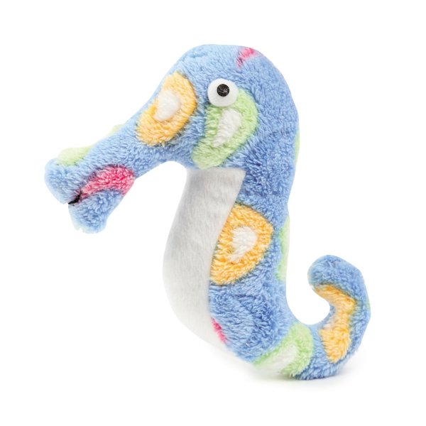 Zanies Sea Charmer Dog Toys, Blue Sea Horse, 7"