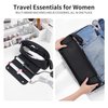 BUBM Hair Tools Travel Bag and Mat with Removable Heat-Resistant Straighteners, Curling Iron, and Haircare Accessories, 2-in-1 design, with Interior Pockets, Portable Organizer