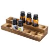 MyGift 2-Tier Tabletop Burnt Wood Essential Oil Display Stand, Cosmetic Organizer Rack, Holds 11 (20ml) Bottles
