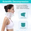 TANDCF Cervical Neck Brace Collar with Chin Support for Stiff Relief Cervical Collar Correct Neck Support Pain Bone Care Health(Size M)
