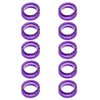 Cafurty 10 PCS Barber Hair Shears Scissors Finger Rings suit for Hairdressing Barber Scissors (Purple)