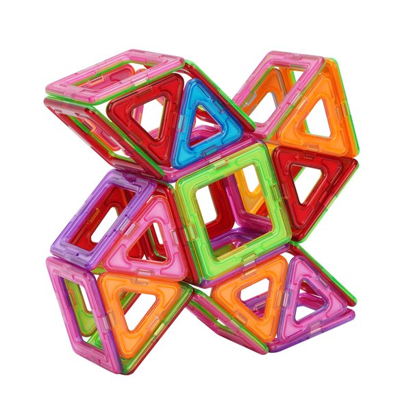 New Magnetic Tiles Block for 3 4 5 6 7 8+ Year Old Boys Girls Upgrade Magnetic Blocks Building Set for Toddlers STEM Creativity/Educational (30C)