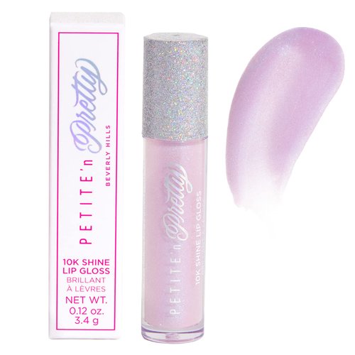 Petite 'N Pretty 10K Shine Lip Gloss for Kids (Shell Shocked) - Makeup for Kids, Tweens, Teens - High Shine, Lightweight, Made in the USA, Easter Basket Stuffers
