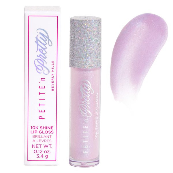 Petite 'N Pretty 10K Shine Lip Gloss for Kids (Shell Shocked) - Makeup for Kids, Tweens, Teens - High Shine, Lightweight, Made in the USA, Easter Basket Stuffers