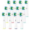 Schallcare Replacement Brush Heads Compatible with Braun Oral b Electric Toothbrush - Floss Toothbrush Head for Oral B Pro 1000 Genius Smart Series (12 Pack)