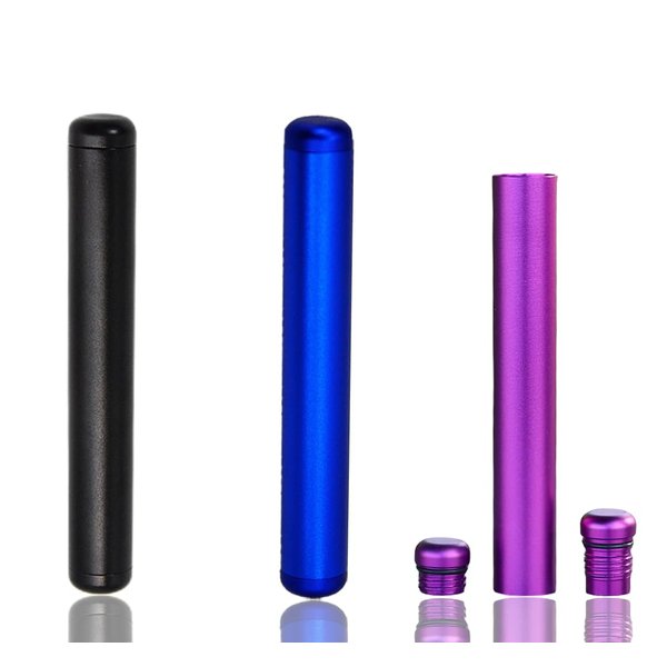 Premium Portable Air Tight Metal Tube Container, Fits in Pocket or Purse, Lightweight and Travel-Friendly (3 Pack)