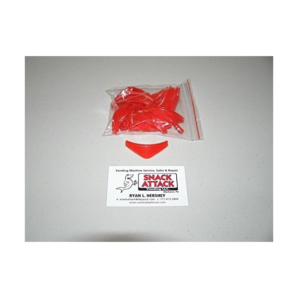 (25) SNACK VENDING MACHINE UNIVERSAL COIL PUSHERS (Red) - AP,Rowe,USI,National,AMS