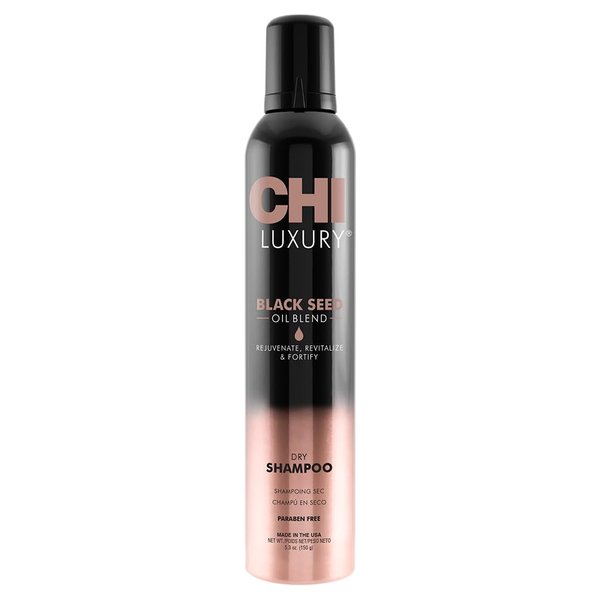 CHI Luxury Black Seed Oil Dry Shampoo, Hydrating Formula To Clean, Revitalize & Strengthen Hair, Sulfate, Paraben & Gluten-Free, 5.3 Oz