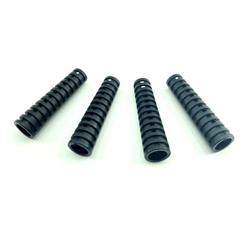 Scubas World Scuba Regulator Hose Protector for Depth Gauge, Octopus, 2nd Stage - Set of 4 (Black)