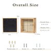 Increased Fire Shadow Box Frame 6x6 Shadow Box Display Case with Linen Back of Awards Memorabilia Flower, Pictures, Keepsakes、Bouquet、Medals and More Photos Memory Box