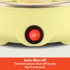 BELLA Rapid Electric Egg Cooker and Poacher with Auto Shut Off for Omelet, Soft, Medium and Hard Boiled Eggs - 7 Egg Capacity Tray, Single Stack, Yellow