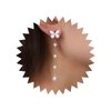Aneneiceera Vintage Butterfly Pearl Drop Earrings Gold Pearl Chain Earrings Long Pearl Tassel Earrings White Butterfly Stud Earrings Wedding Pearl Earrings Jewelry for Women and Girls
