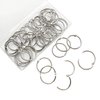 KTOJOY 1.5Inch (38 Pack) Loose Leaf Binder Rings, Nickel Plated Steel Binder Rings, Keychain Key Rings, Metal Book Rings, Silver, for School, Home, or Office