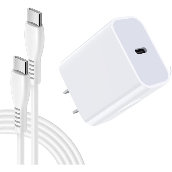 USB C Pixel 9 Pro Charger, 20W Type C Super Fast Charging Block for Google Pixel 9 9Pro XL 9Pro Fold 8 8a 8Pro 7 7Pro 7 6 6Pro 6a 5a 5XL 4a 4XL 3, Android Phone Charger with 6FT 60W Type C to C Cable