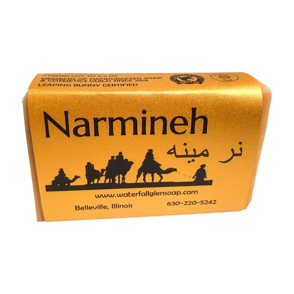 WFG WATERFALL GLEN SOAP COMPANY, LLC, Narmineh bath soap, exotic spice, body soap, natural soap, vegan soap enriched with cocoa butter