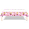 GYSIXGAOSU 2Pack Princess Peach Tablecloth Disposable Tablecover Birthday Party Supplies and Decorations for Kid Boy Baby Shower Rectangle Tables 70"X42",2 Pack