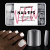 Fake Square Toe Nail Tips, Soft Gel Toenail Extension Matte Full Cover Acrylic Nail for Pedicure Salon Press on 15 Sizes 300 Pcs