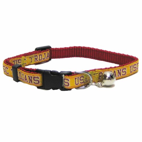 Pets First Collegiate Pet Accessories, Cat Collar, USC Trojans, One Size