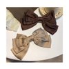 Big Bow Hair Clips for Women Girls Brown Bows for Hair Barrette Ribbon Bows for Adults Grosgrain Bowknot Hair Pins Sildes Womens Hair Accessories