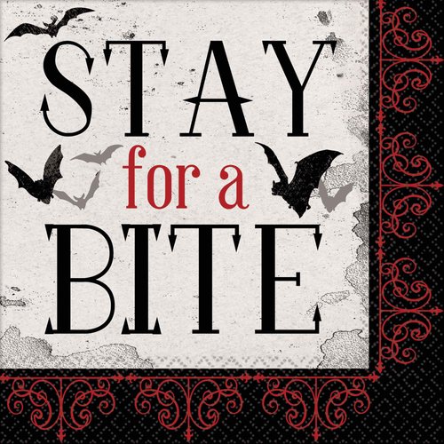 Dark Manor Beverage Napkins, Halloween Party Supplies
