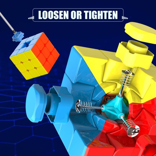 STEAM Life Speed Cube Set 3 Pack Magic Cube - Includes Speed Cubes 3x3, 2x2 Speed Cube, Pyramid Cube - Smoothly Puzzle Cube Collection for Kids Teens & Adults