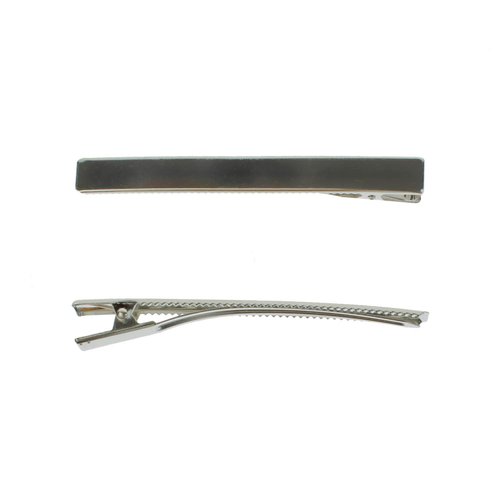 HairBow Center 4 Inch Hair Clips Flat Alligator Clips with Teeth - Professional Grade - Strong Hold - 24 Pack