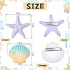 8 Pieces Starfish Hair Clip Mermaid Crown Mermaid Hair Accessories Mermaid Hair Clips Resin Seastar Hairpins Pretty Hairpin Hair Barrettes Mermaid Accessories for Women Girls (Fresh Style)