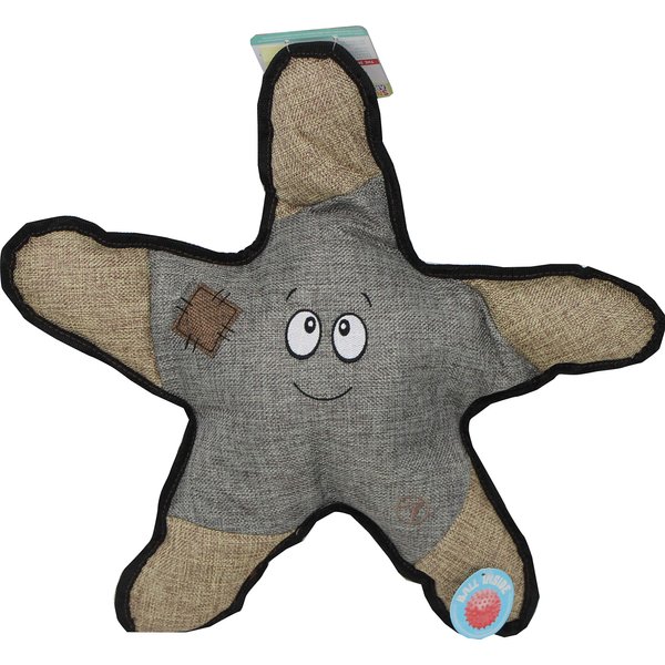 Health Extension SNUG AROOZ Cute Sophie The Starfish Stuffed Animals for Dogs, Cool Puppy Toys, Tough & Durable Soft Squeaky for Chewers, for Pet - (21 Inches, Grey)