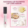 Color Changing Lip Gloss, Pink Tinted Lip Plumper Serum - Natural Moisturizing Balm for Repair, Hydration & Fine Line Reduction，Pink Lip Serum