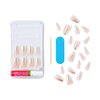 KISS Classy Nails, Press-On Nails, Nail glue included, The BOSS', Silver, Medium Size, Coffin Shape, Includes 28 Nails, 2g Glue, 1 Manicure Stick, 1 Mini file