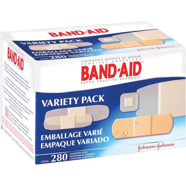 Band-Aid Brand Adhesive Bandages, Variety Pack, 280-Count Assorted Sizes (Pack of 2)