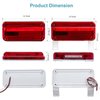 VINAUO RV Tail Lights LED, Camper Tail Lights, RV Brake Lights, RV Trailer Lights Stop Turn Tail LED, RV Tail Lights with White Base Brackets LED Trailer Lights, LED Camper Tail Lights