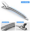 Duck Billed Hair Clips, Metal Alligator Hair Clips with Holes, Hair Pins 30 Pcs, Metal Hair Clips for Styling and Makeup, Silver Perfect for Home Use and Salon, Bows DIY. -Viywicz