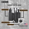 Clip & Carry Kydex Multitool Sheath for GERBER CENTER-DRIVE w/Optional Bit Sidecar Holder ~ Made in USA (Multi-tool & Bits not included) Multi Tool Holster (BLACK, TOOL SHEATH w/BIT SIDECAR)