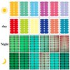 WOKOTO 12 Sheets Luminous Solid Nail Polish Strips with Nail File Self-Adhesive Glow in Dark Gel Nail Strips Stick On Nail Stickers Full Nail Wraps for Women Nail Art Polish Stickers for Nails