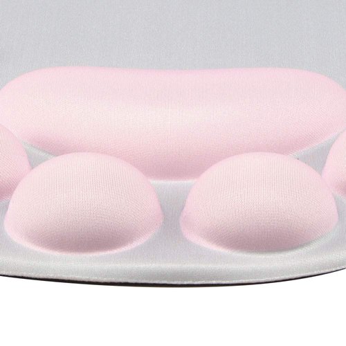 Cute Cat Claw Paw Mouse Pad with Gel Wrist Rest Support - Soft Silicon Ergonomic Computer Mouse Pads - Women/Kids Mouse Mat Desk Accessories