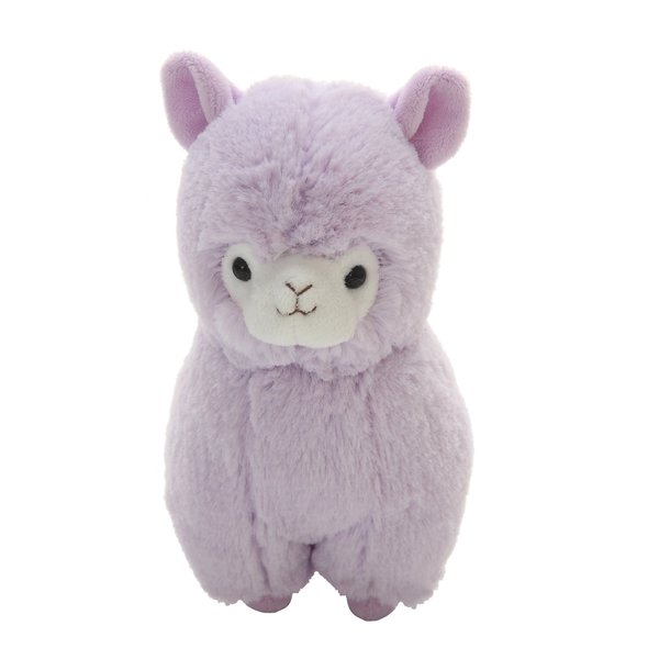 Cuddly Big Soft Toys Alpaca Doll Soft Stuffed Animals Cushion Toy Sheep Doll, 7" /17cm Llama Lamb Plushie Toys Best Birthday Gifts for The Children Kids Baby Toys (Purple)