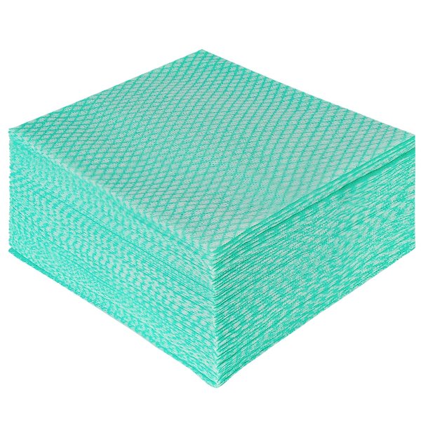JEBBLAS Disposable Cleaning Towels Dish Towels and Dish Cloths Reusable Towels,Handy Cleaning Wipes, 50 Count/Pack,Green