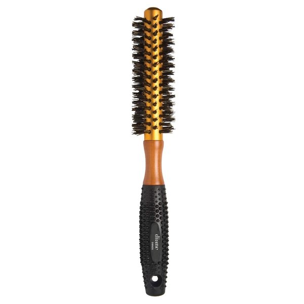 Diane 6-Row Comfort Grip Reinforced Boar Bristle with Aluminum Barrel Round Brush