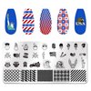 WOKOTO 6Pcs Fourth of July Nail Stamping Plates for Nail Art Stamping Plates Independence Day Nail Plates for Women Nail Art Design Stamp Plates American Flag Nail Stamp Plates Nail Templates
