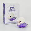 Birds Building Blocks for Adults Mini Building Blocks Birds Building Bricks Toy Micro Block Building Set Gift for Kids and Adults-232 PCS(Purple Cockatiel)