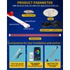 DUOFU365 Drl Led Strip,RGB Exterior Car LED Strip Lights,2Pcs 24 inches Multicolor LED Daytime Running Light Strip with Wireless APP Remote Control