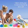 INNOCHEER Baby Bath Toys for Water Table, Toddler Water Toys with Mold Free Bath Toys Stacking Cups, Quick Dry Organizer Net, 13 Pcs Water Table Toys for Toddlers Bathtub Game, Beach and Pool Party