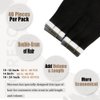 Moresoo Human Hair Extensions Tape in Black Hair Tape ins Extensions Natural Black Human Hair Extensions Tape in Real Human Hair 16 Inch #1B 40Pcs 100G