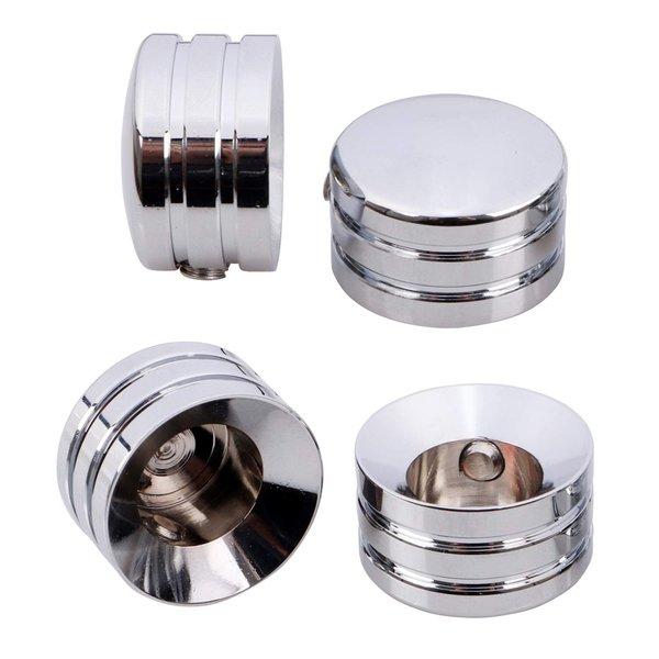 XMMT 4Pcs Motorcycle Spark Plugs Head Bolt Cover for Harley Sportster Twin Cam Big Twin 1340 Evo,Chrome