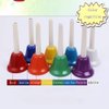 Yalloy Handbells Set Metal Hand Bells Set Coloful Toddler Handbell Musical Toy 8 Note Diatonic For Kids Bells Instrument,Festival,Musical Teaching,Church Chorus,Wedding,Family Party