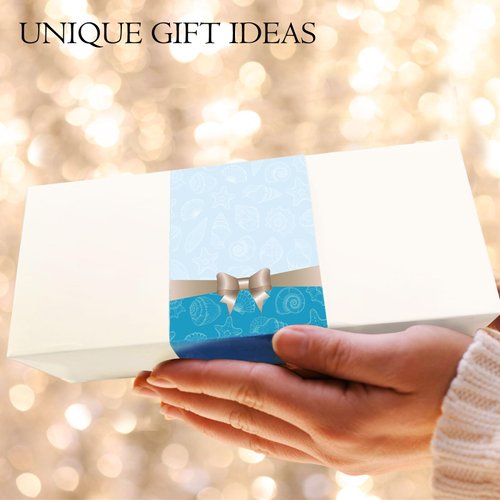 FONMY Detangling Hair Brush w/Nature Seashell,Seascape Designed Arcrylic Paddle Hairbrush Glide Through Tangles With Ease For All Hair Types - For Women, Men, Kids,Wet & Dry Hair,Sea-Blue Home Decor.