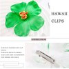 Haomye Hawaiian Flower Hair Clip Plumeria Floral Hair Pin Hibiscus Flower Hair Clips for Summer Beach Hair Accessories 4pcs