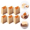 SAFIGLE 6PCS Paper Snack Bags Dollhouse Paper Bag Decked Accessories Kraft Paper Bags Miniature Kits Small Paper Bag Miniature Paper Bags Kraft Mini Treat Bags Wrapping Bag Decor Paper Packing Bag Mod